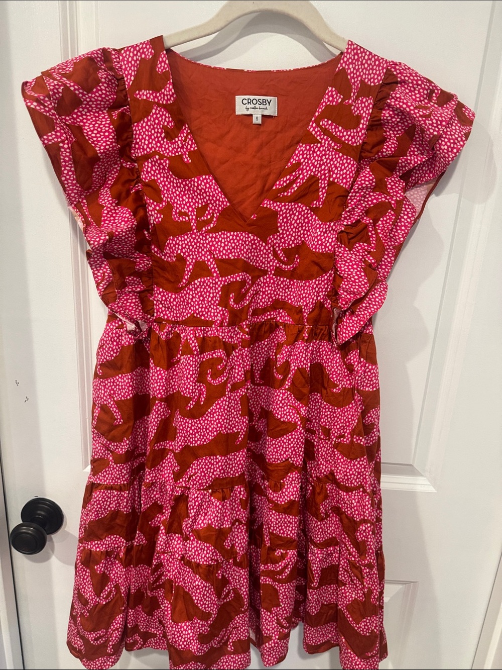 CROSBY by Mollie Burch Holden Flutter Jumping Jags flutter dress - Picture 4 of 4